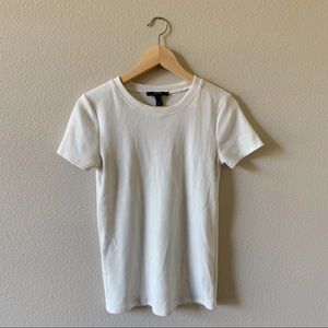 🌼Forever 21 White Knit Shirt